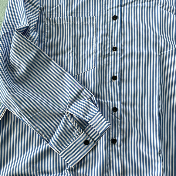 Striped Button Up top - Picture 3 of 4